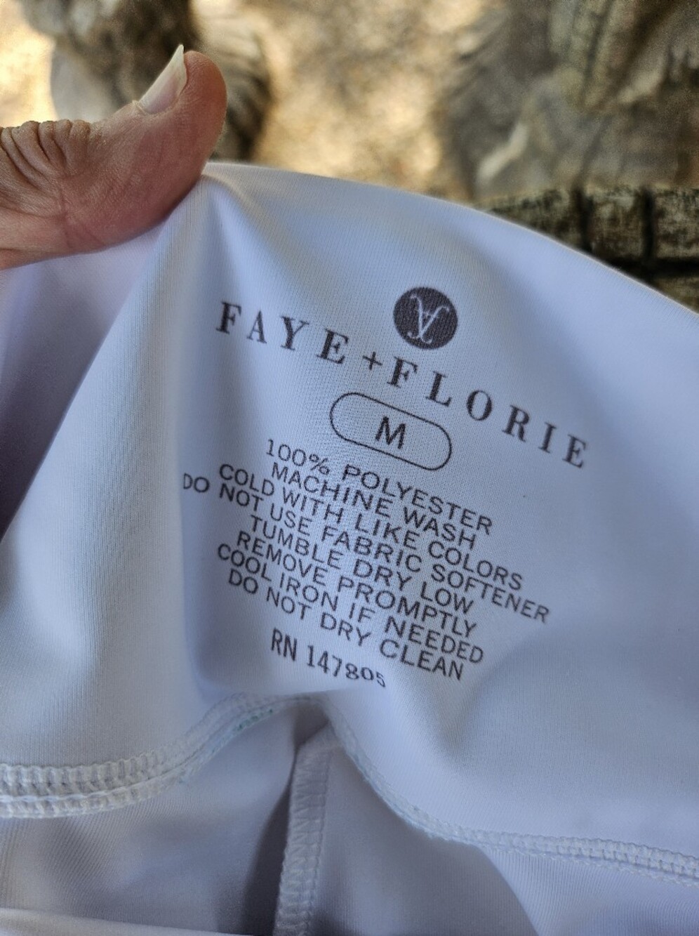 Faye + Florie White Stretch Skort with Blue Dragon Print - Women M - Picture 7 of 8